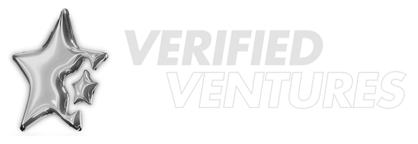 Star-shaped logo with 'VERIFIED VENTURES' text on a white background